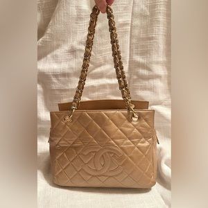 Chanel Petite Timeless Tote Quilted Caviar